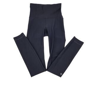 Lululemon Black Zoned In Tight *27" Compression Seamless Leggings Size 2